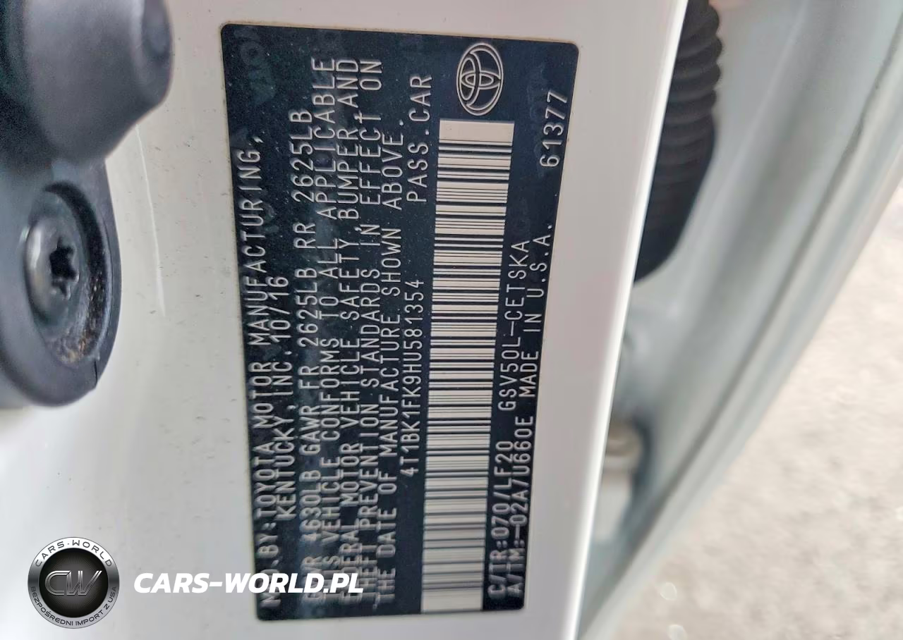 2017 Toyota Camry Xse V6 VIN:4T1BK1FK9HU581354 - 12