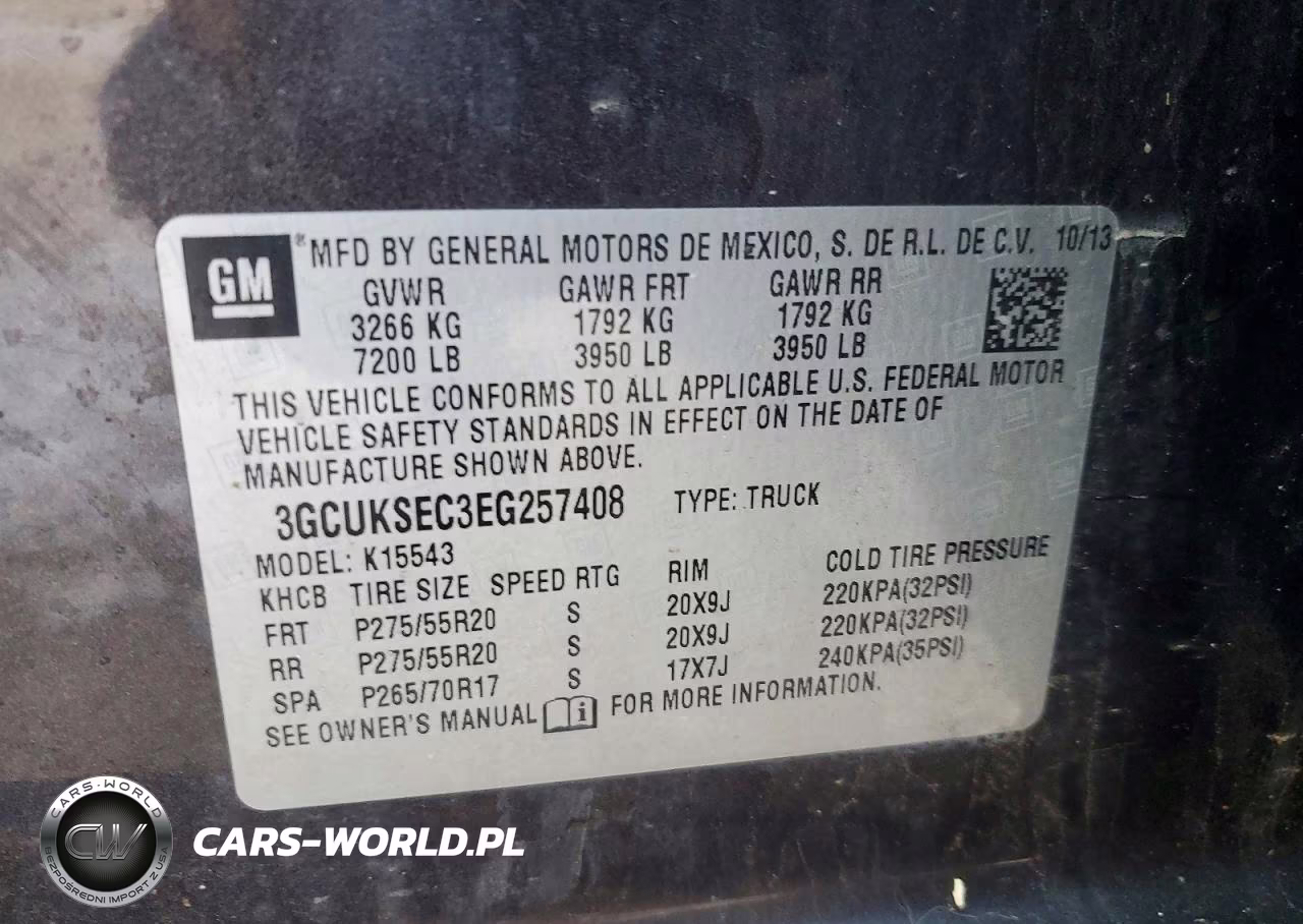 2014 Chevrolet Silverado K1500 Ltz VIN:3GCUKSEC3EG257408 - 12