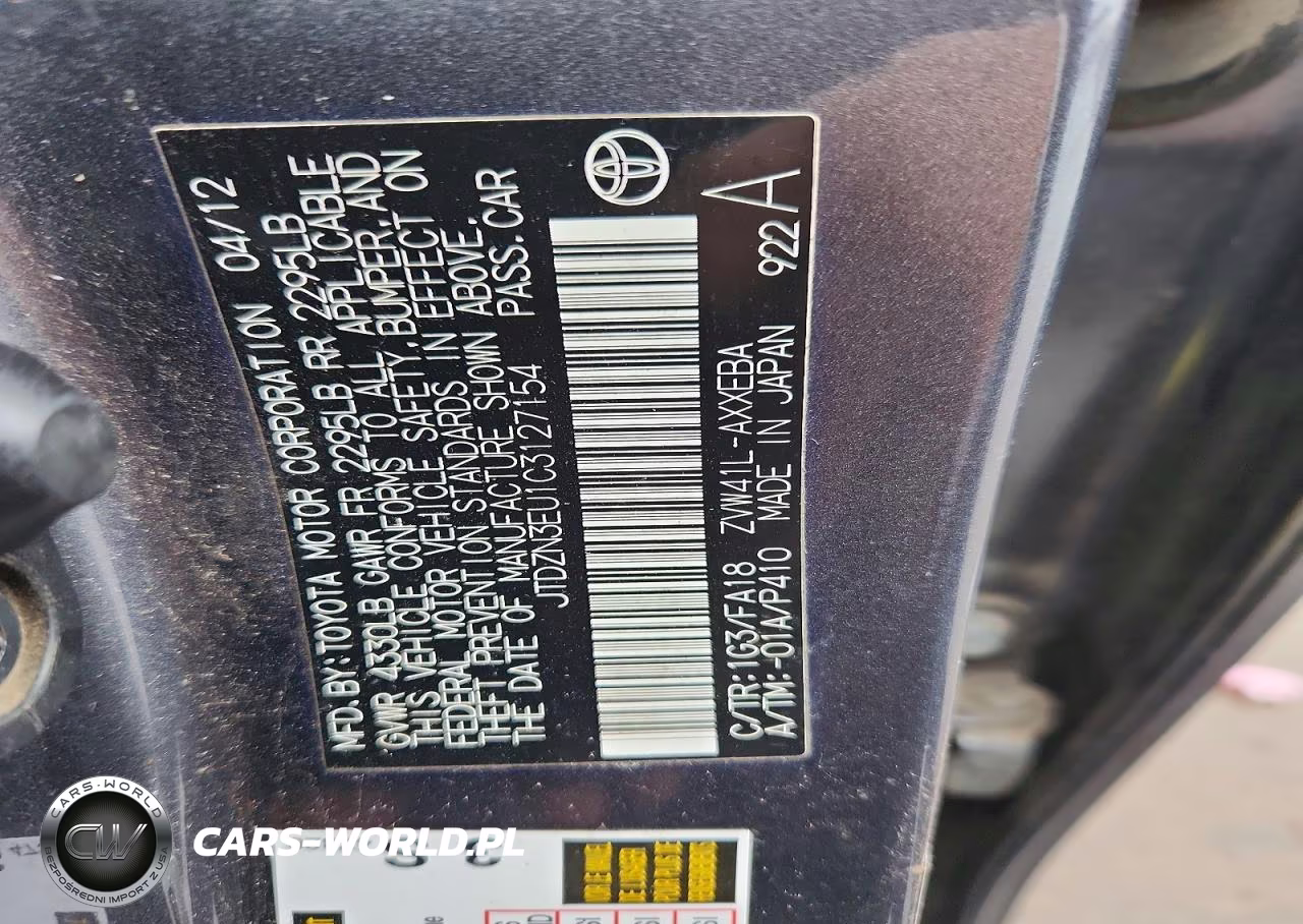 2012 Toyota Prius V VIN:JTDZN3EU1C3127154 - 12