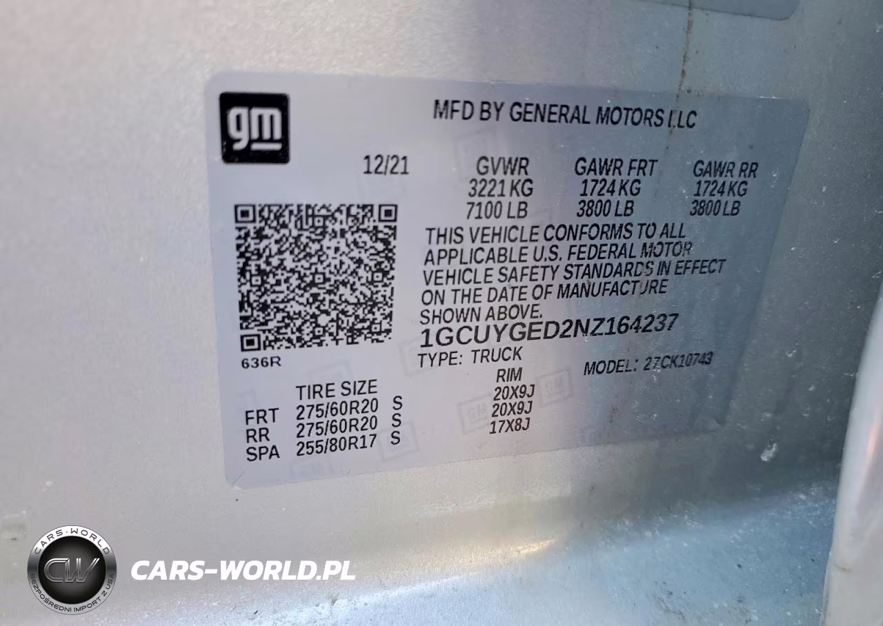 2022 Chevrolet Silverado Ltd K1500 Ltz VIN:1GCUYGED2NZ164237 - 13
