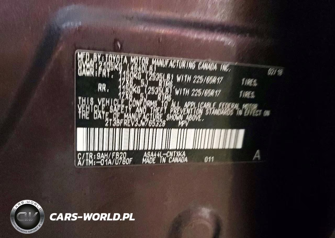 2018 Toyota Rav4 Le VIN:2T3BFREV3JW765328 - 14