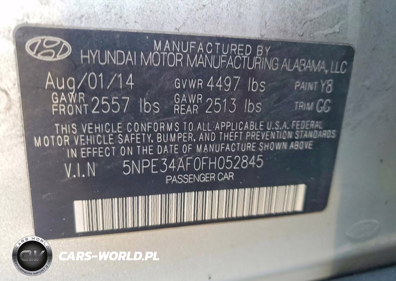 2015 Hyundai Sonata Sport VIN:5NPE34AF0FH052845 - 12