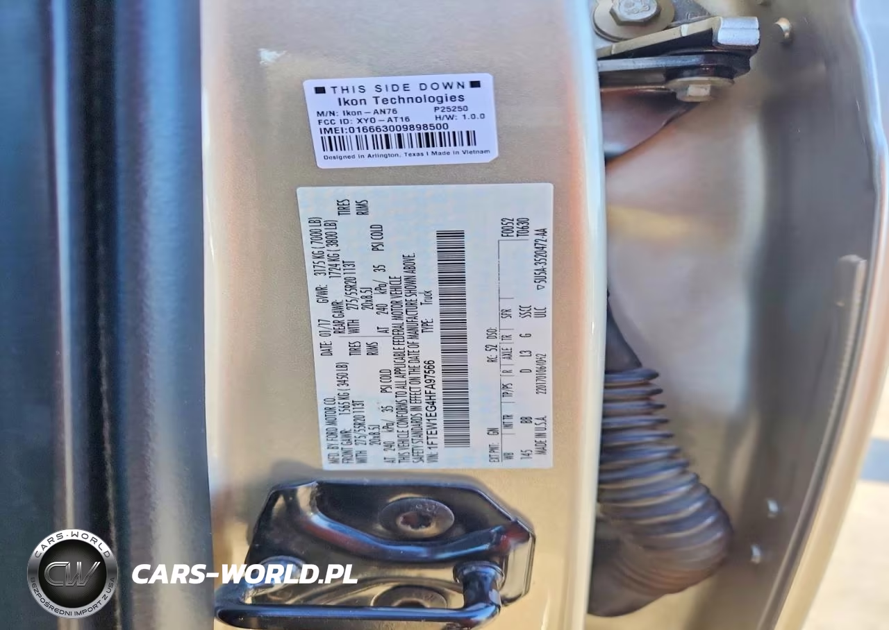 2017 Ford F150 Supercrew VIN:1FTEW1EG4HFA97566 - 13