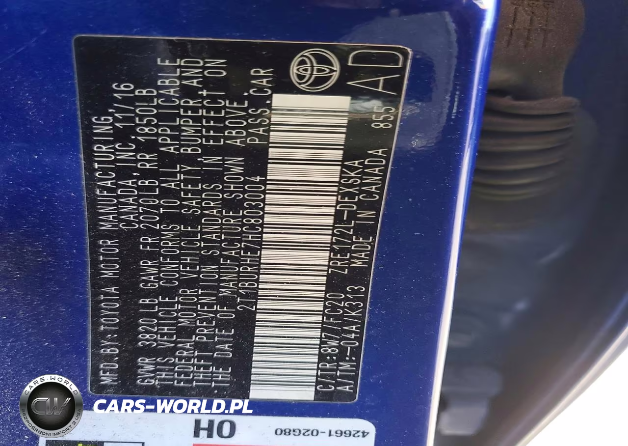 2017 Toyota Corolla Se VIN:2T1BURHE7HC803004 - 12