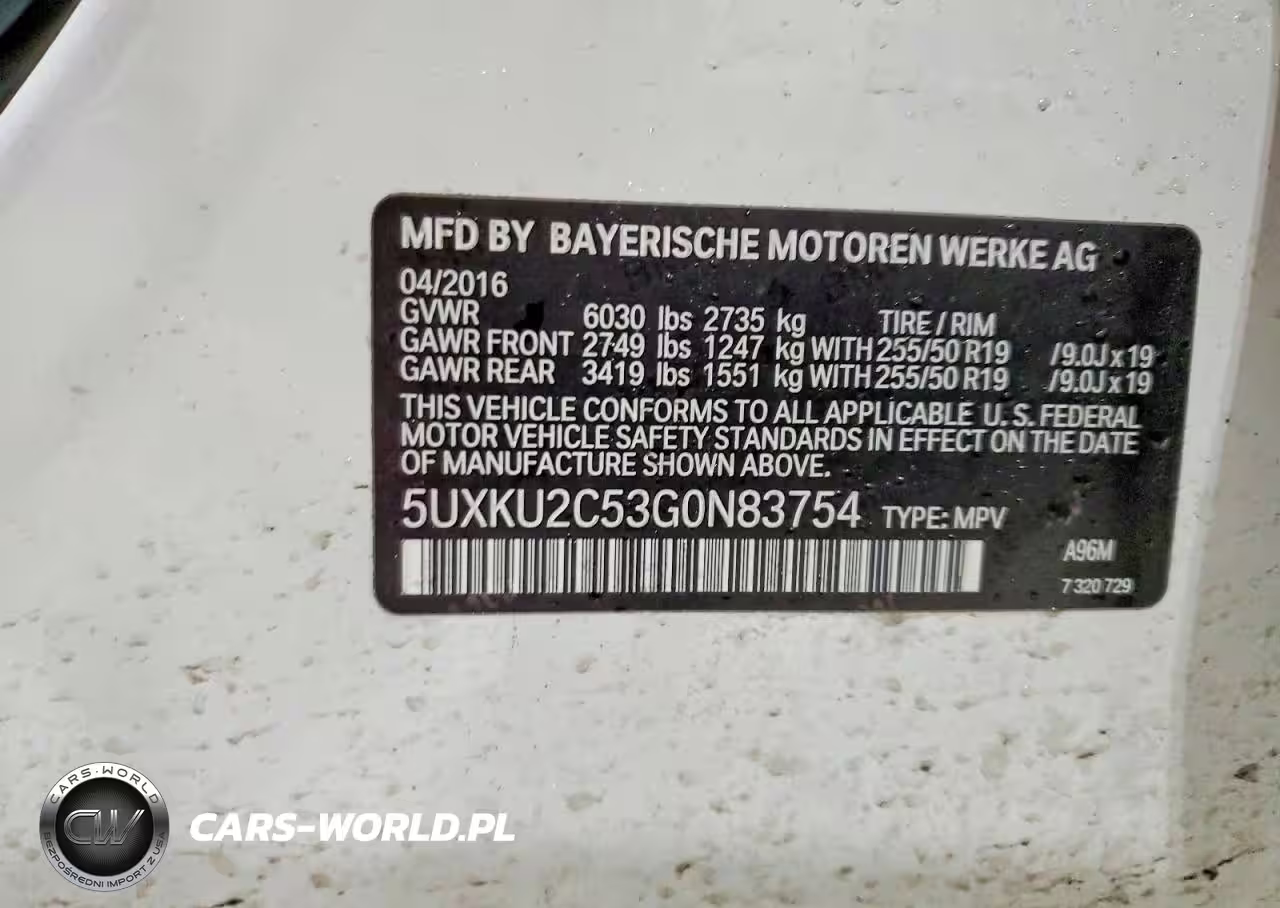 2016 BMW X6 xDrive35I VIN:5UXKU2C53G0N83754 - 13