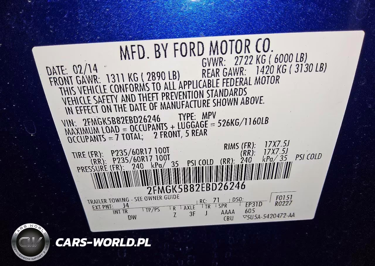 2014 Ford Flex Se VIN:2FMGK5B82EBD26246 - 13