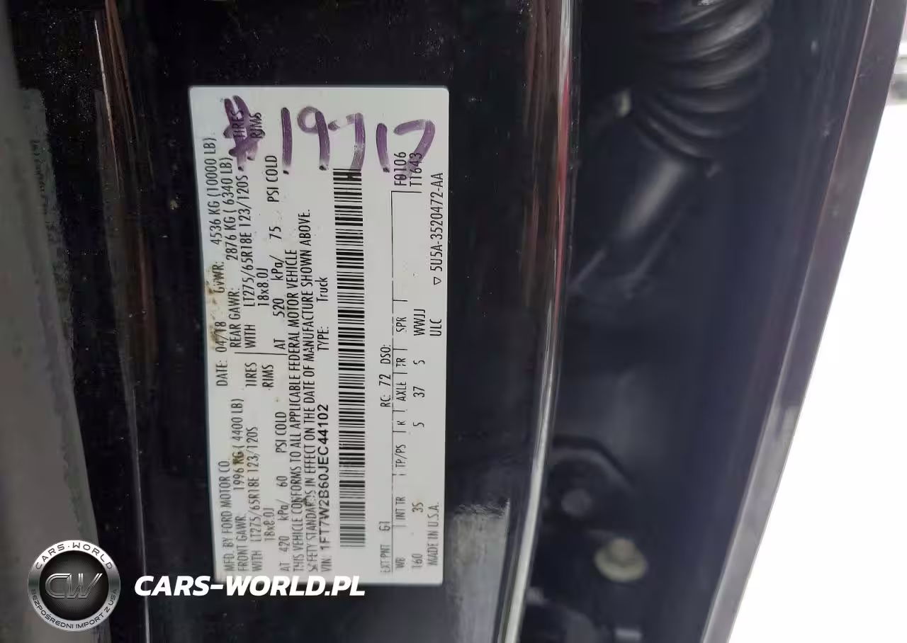 2018 Ford F250 Super Duty VIN:1FT7W2B60JEC44102 - 12