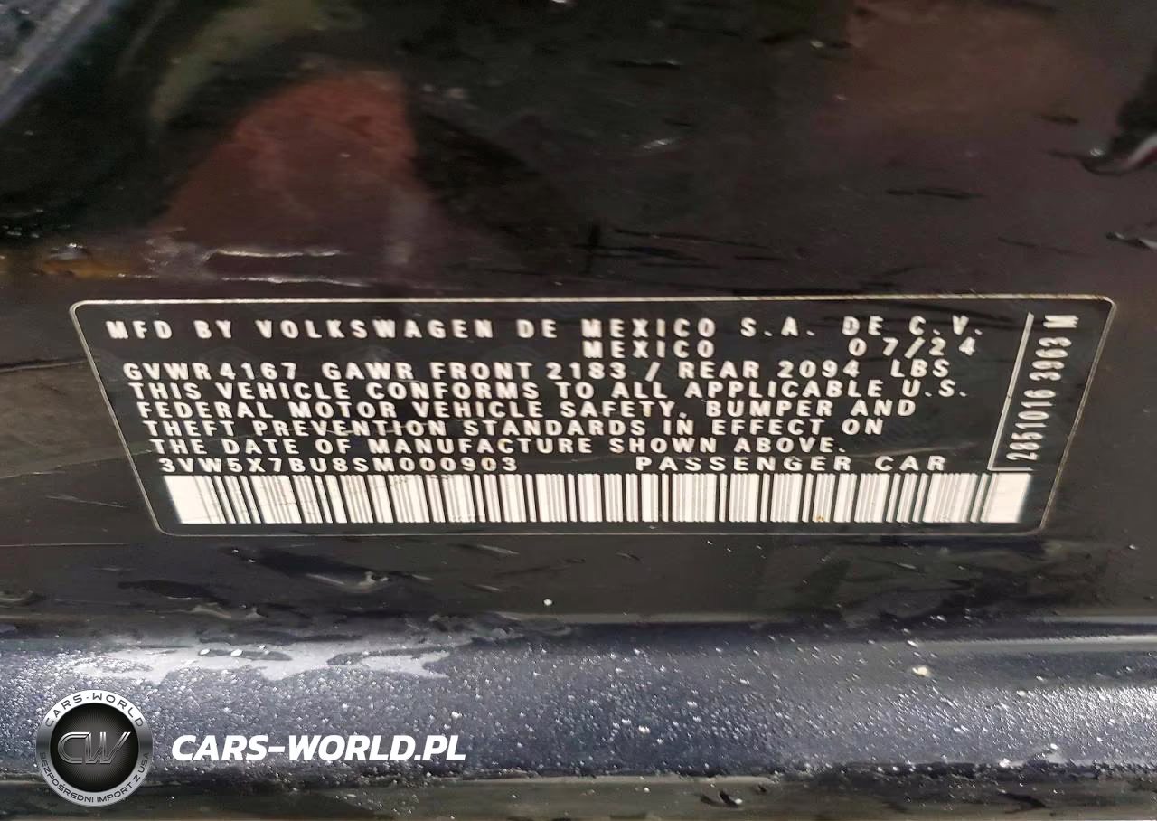 2025 Volkswagen Jetta S VIN:3VW5X7BU8SM000903 - 12