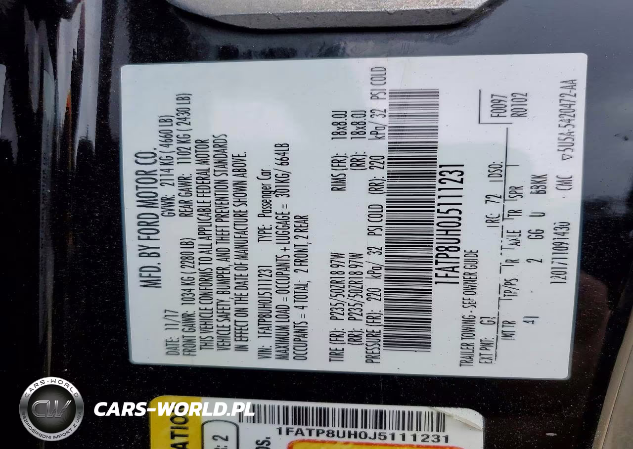 2018 Ford Mustang VIN:1FATP8UH0J5111231 - 13