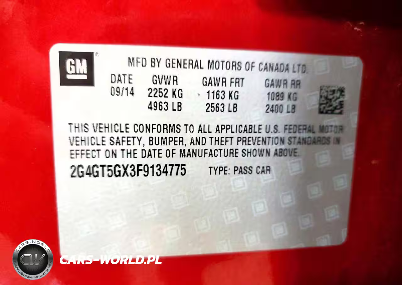 2015 Buick Regal Gs VIN:2G4GT5GX3F9134775 - 13