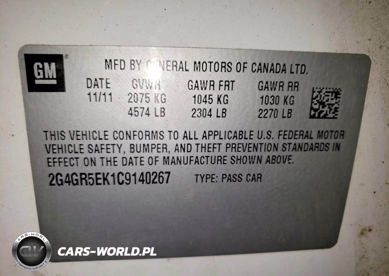 2012 Buick Regal VIN:2G4GR5EK1C9140267 - 13