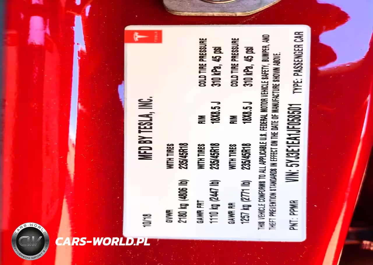 2018 Tesla Model 3 VIN:5YJ3E1EA1JF058501 - 12