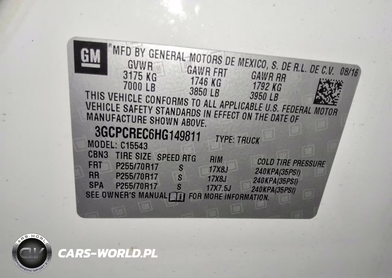 2017 Chevrolet Silverado C1500 Lt VIN:3GCPCREC6HG149811 - 12
