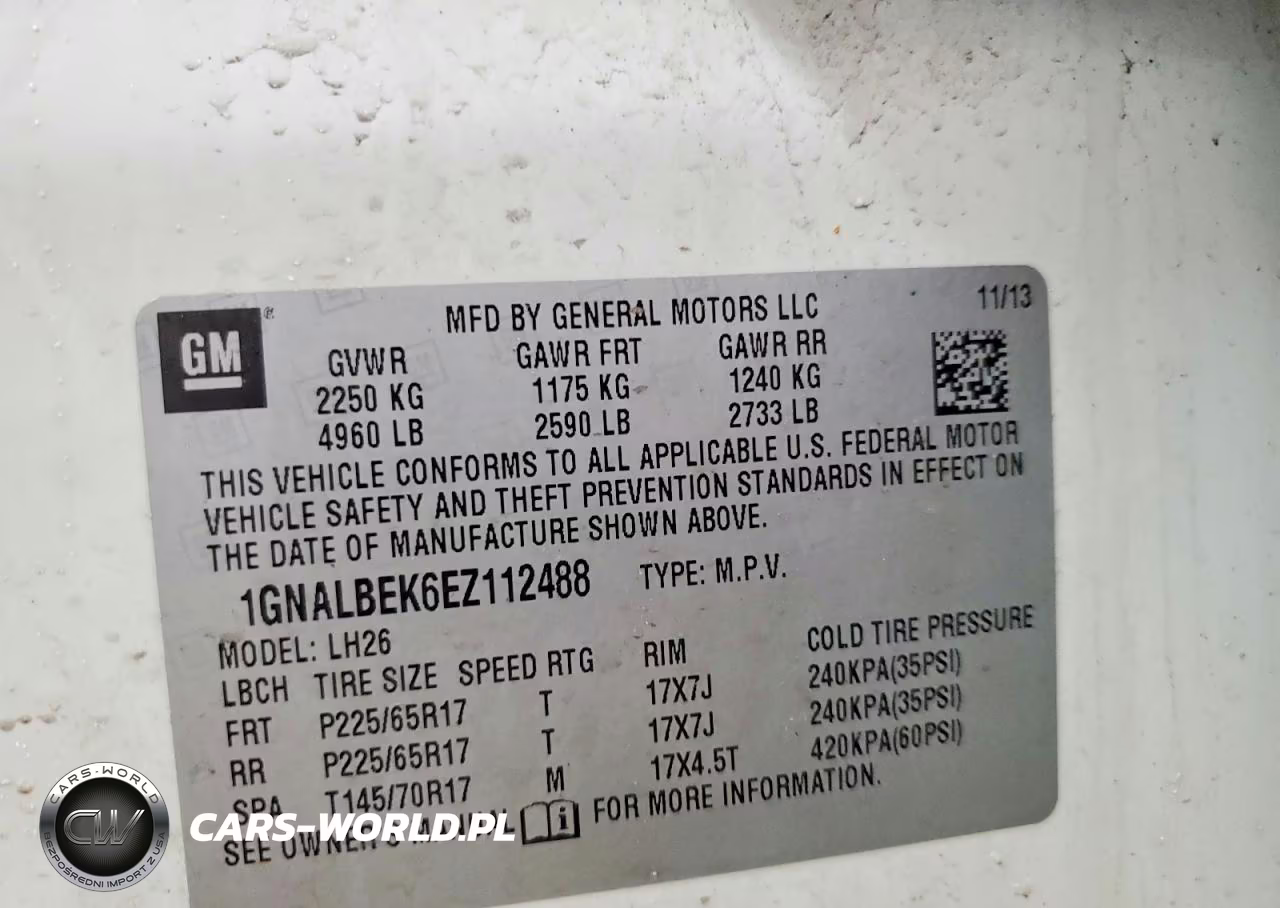 2014 Chevrolet Equinox Lt VIN:1GNALBEK6EZ112488 - 12