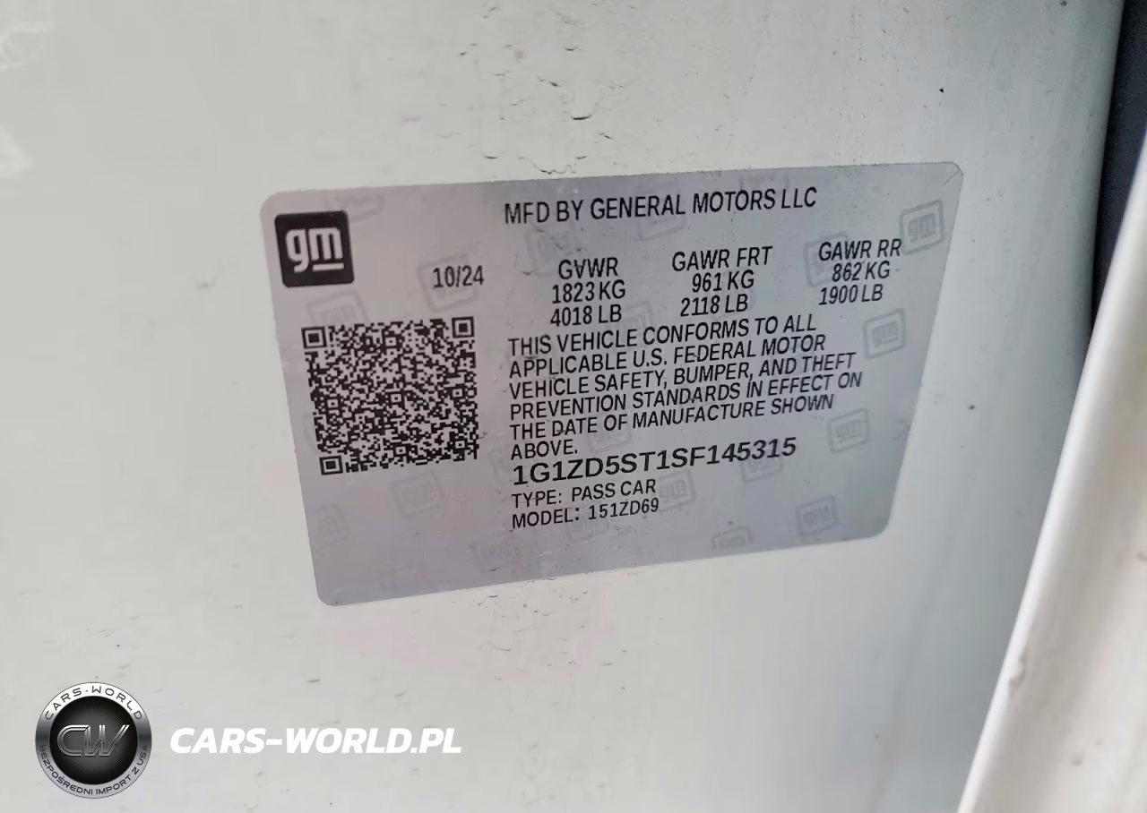 2025 Chevrolet Malibu Lt VIN:1G1ZD5ST1SF145315 - 12