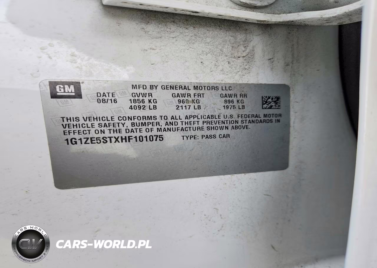 2017 Chevrolet Malibu Lt VIN:1G1ZE5STXHF101075 - 12