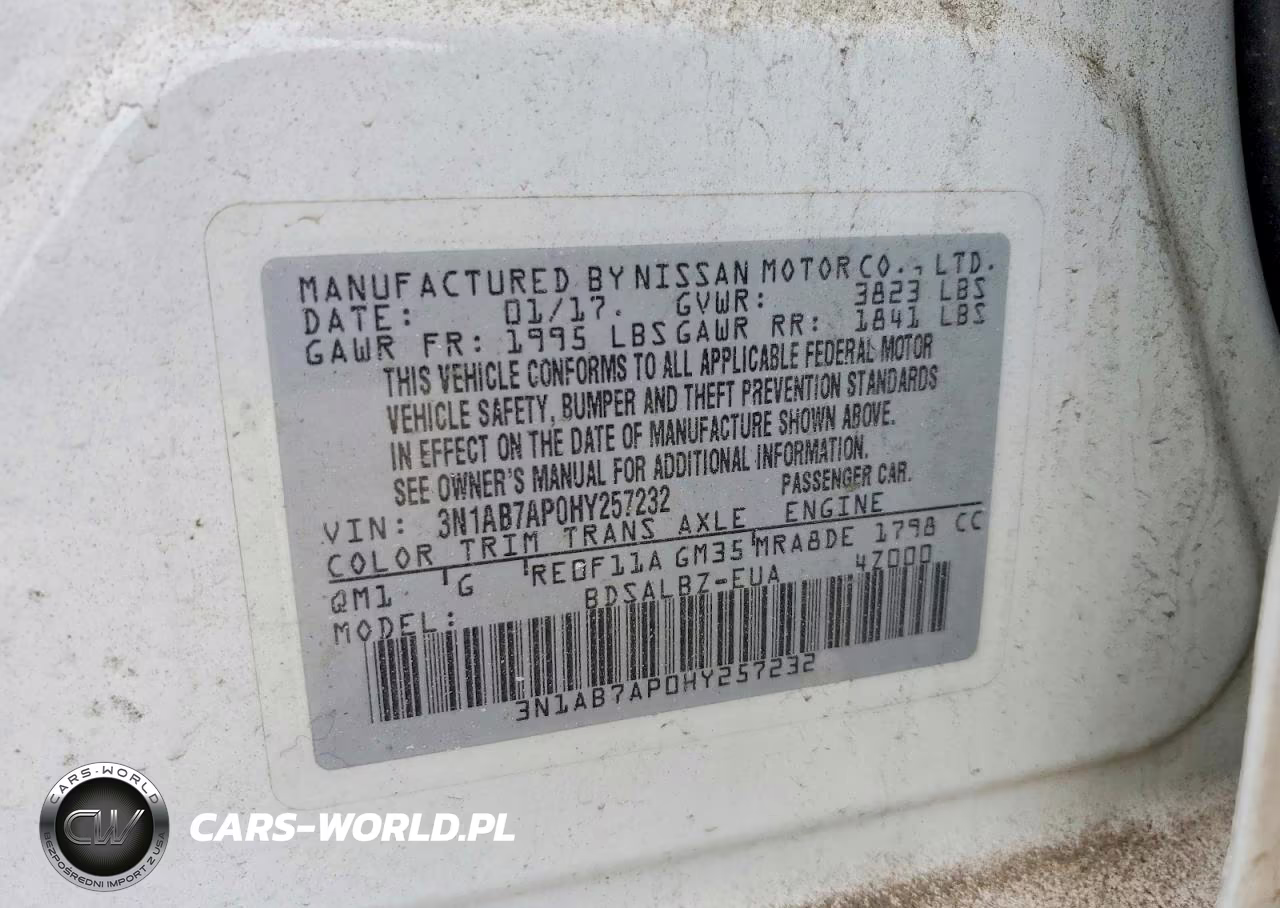 2017 Nissan Sentra VIN:3N1AB7AP0HY257232 - 12