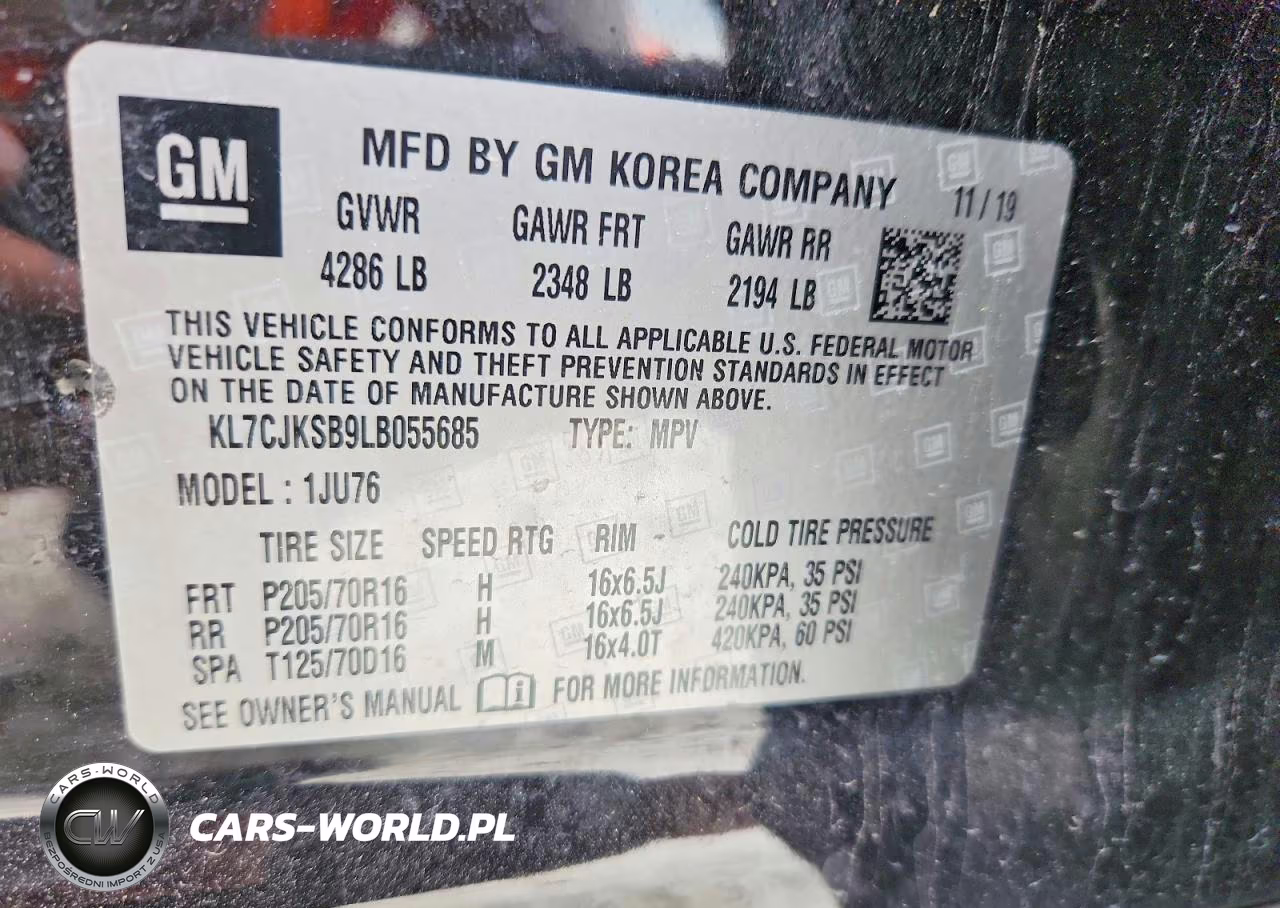 2020 Chevrolet Trax Ls VIN:KL7CJKSB9LB055685 - 13
