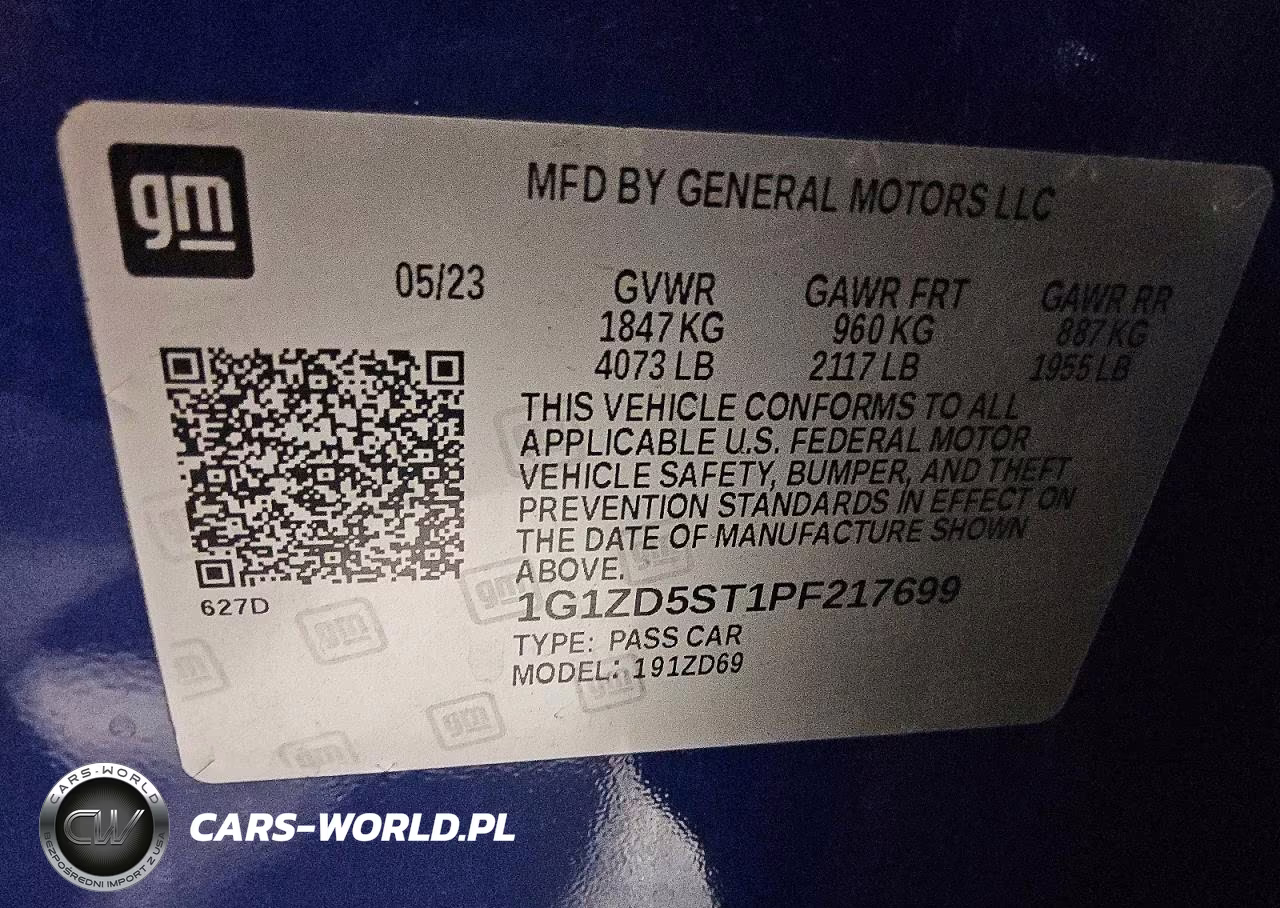 2023 Chevrolet Malibu Lt VIN:1G1ZD5ST1PF217699 - 12