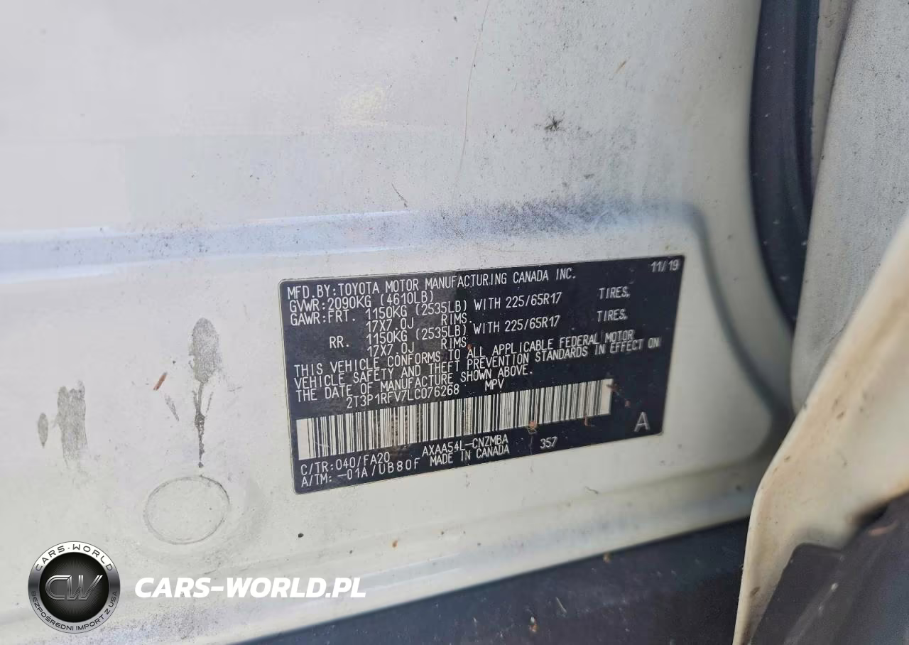 2020 Toyota Rav4 Xle VIN:2T3P1RFV7LC076268 - 13