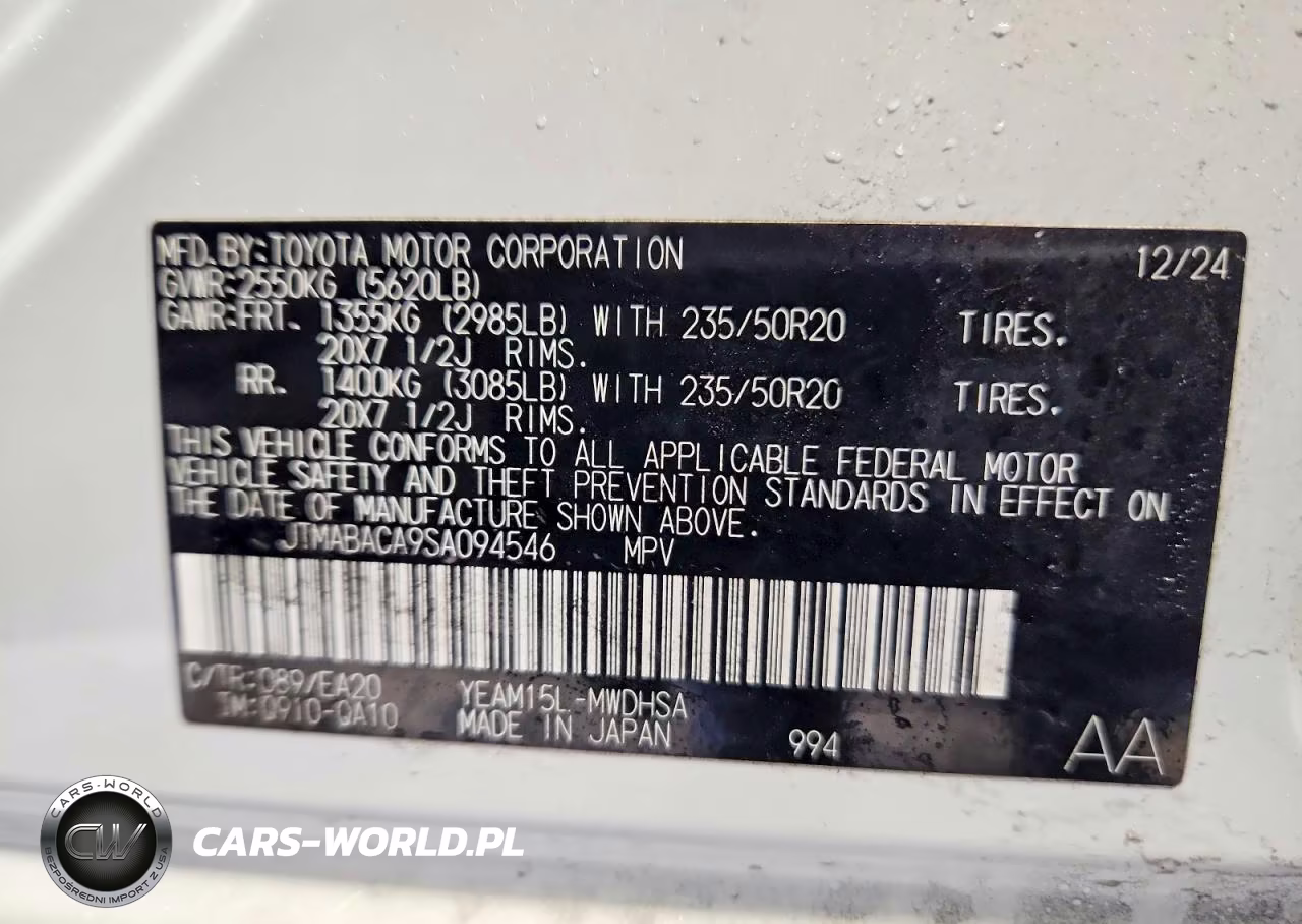 2025 Toyota Bz4X Xle VIN:JTMABACA9SA094546 - 13