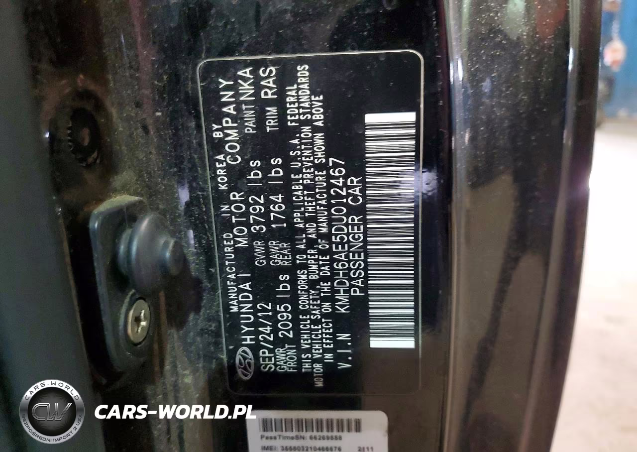 2013 Hyundai Elantra Coupe Gs VIN:KMHDH6AE5DU012467 - 12
