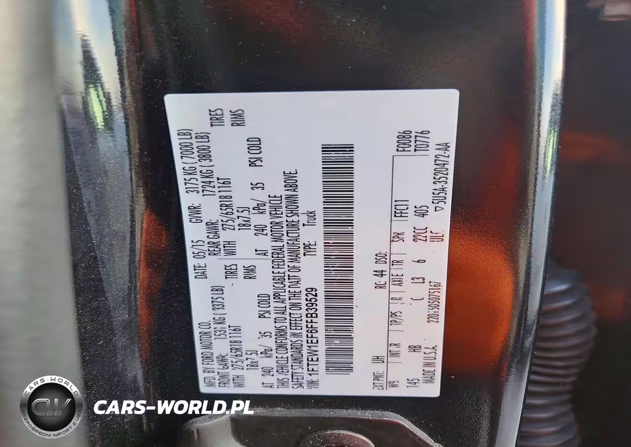 2015 Ford F150 Supercrew VIN:1FTEW1EF6FFB39529 - 13
