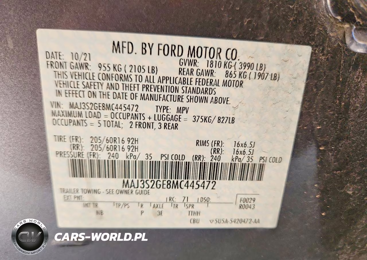 2021 Ford Ecosport Se VIN:MAJ3S2GE8MC445472 - 14