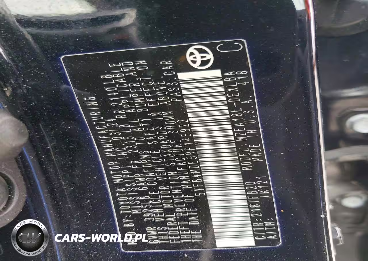 2024 Toyota Corolla Le VIN:5YFB4MDE5RP145922 - 12