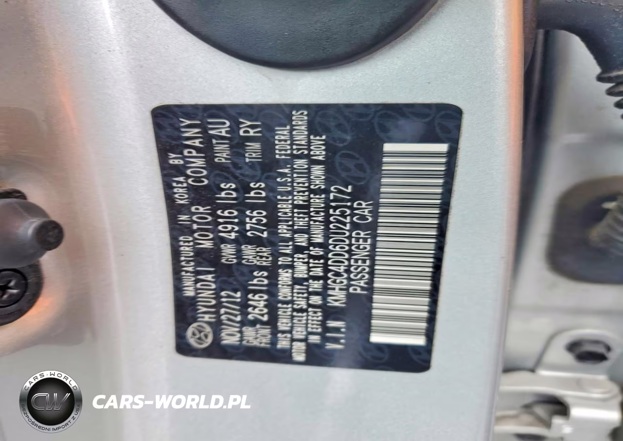 2013 Hyundai Genesis 3.8L VIN:KMHGC4DD6DU225172 - 12