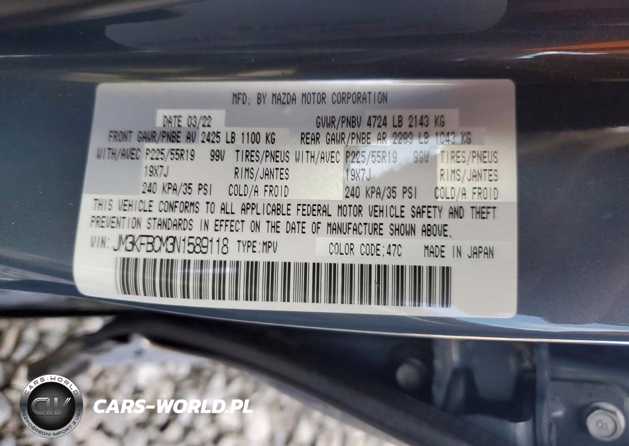 2022 Mazda Cx-5 Preferred VIN:JM3KFBCM3N1589118 - 13
