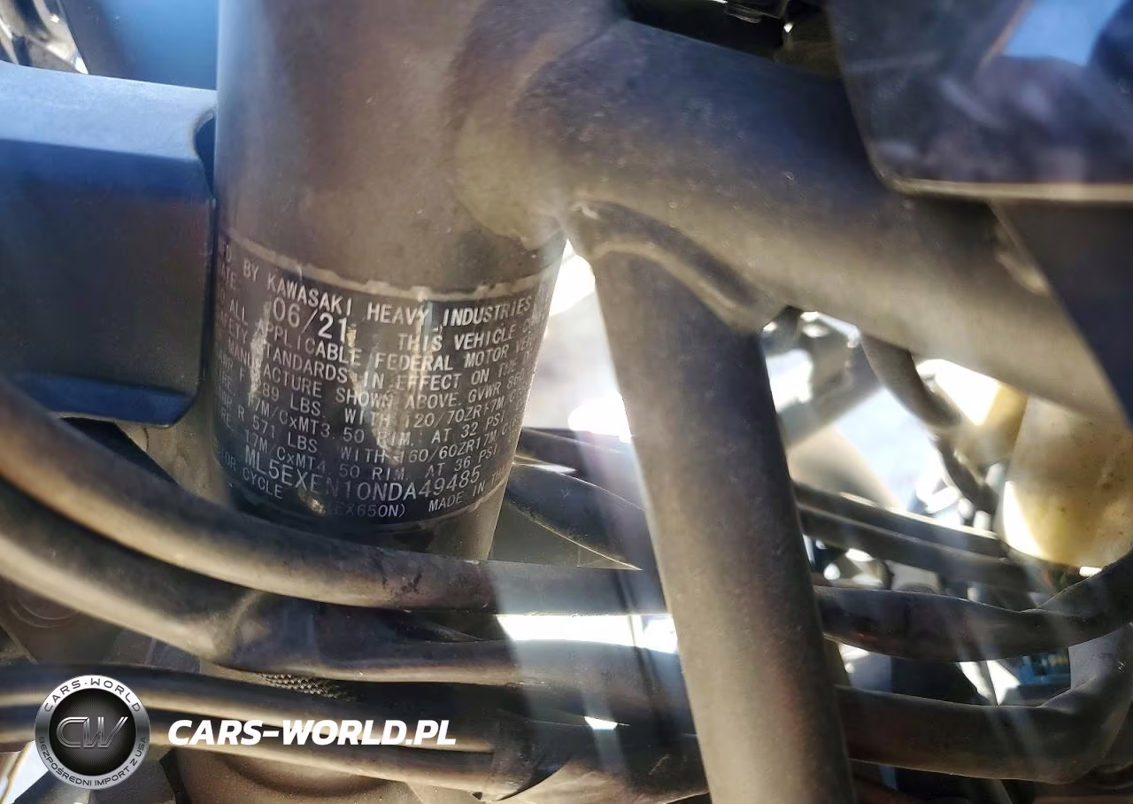 2022 Kawasaki Ex650 N VIN:ML5EXEN10NDA49485 - 9