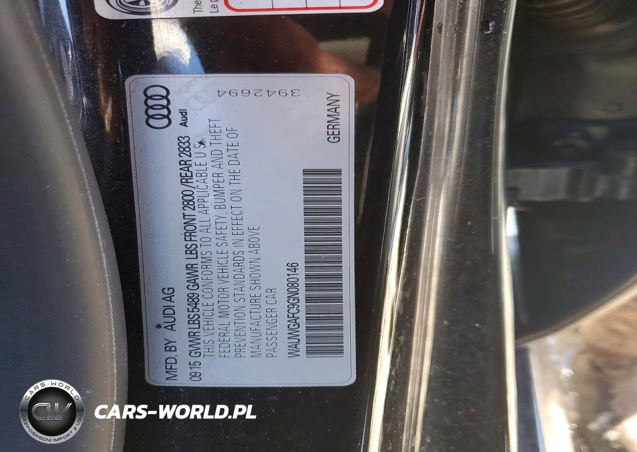 2016 Audi A7 Premium Plus VIN:WAUWGAFC9GN080146 - 12