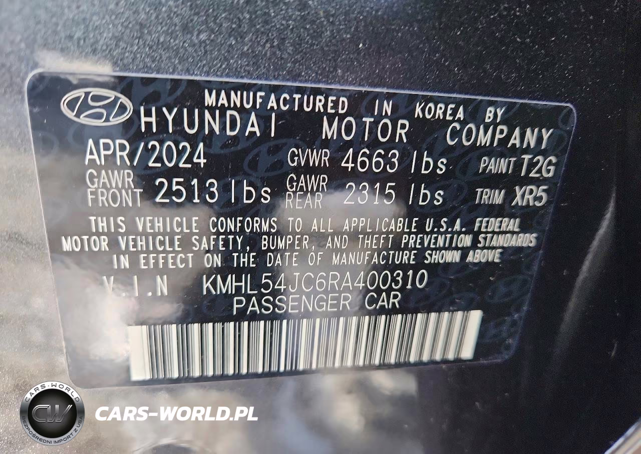 2024 Hyundai Sonata N Line VIN:KMHL54JC6RA400310 - 12