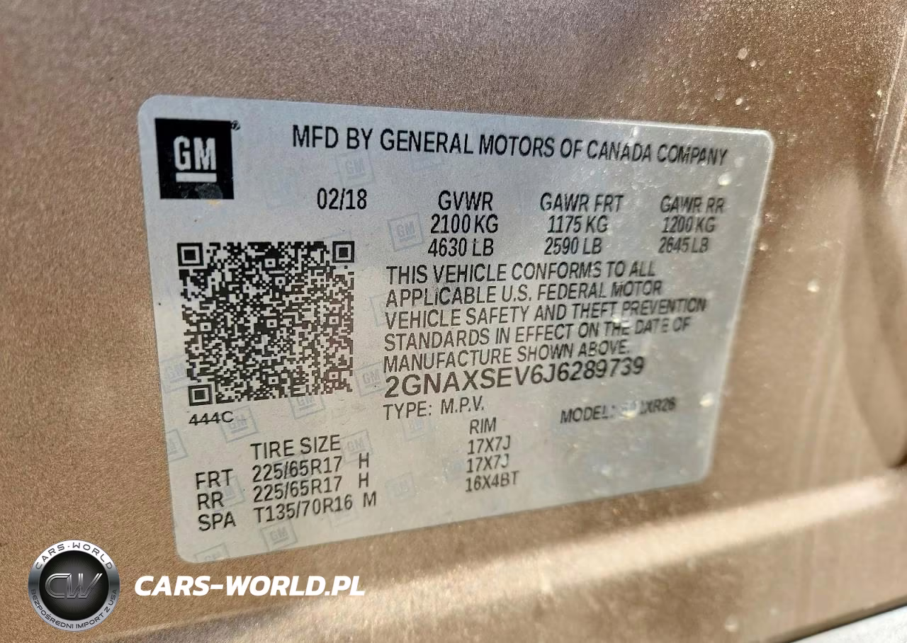 2018 Chevrolet Equinox Lt VIN:2GNAXSEV6J6289739 - 14