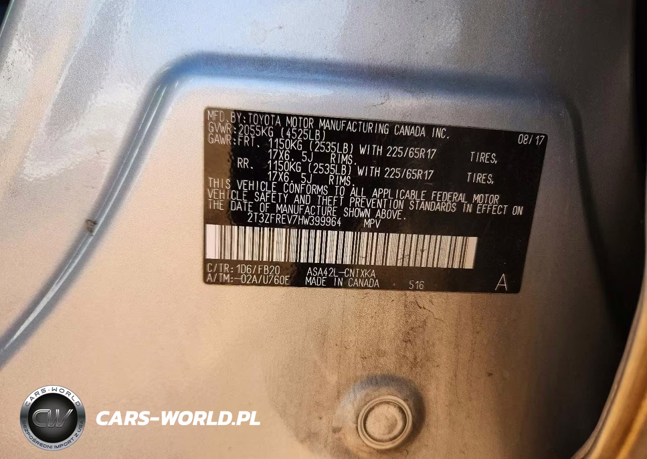 2017 Toyota Rav4 Le VIN:2T3ZFREV7HW399964 - 13
