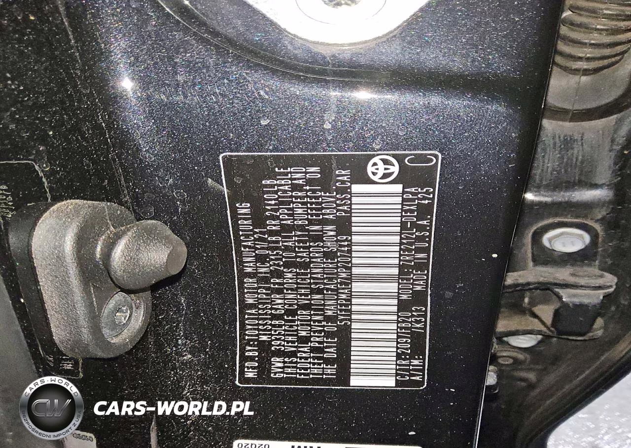2021 Toyota Corolla Le VIN:5YFEPMAE7MP207449 - 12