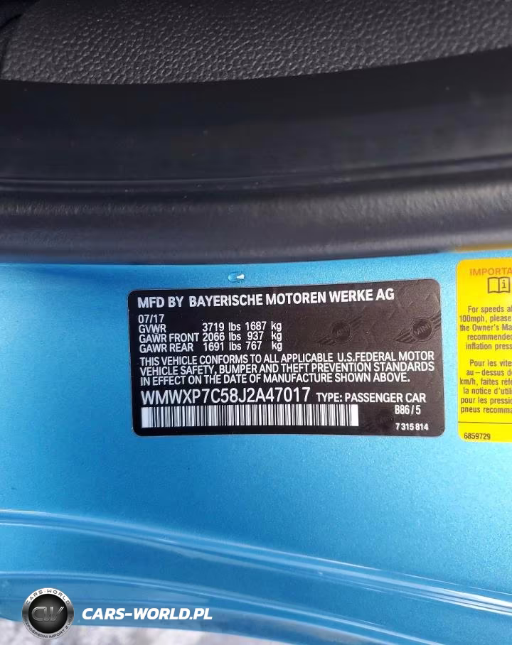 2018 Mini Cooper S VIN:WMWXP7C58J2A47017 - 12