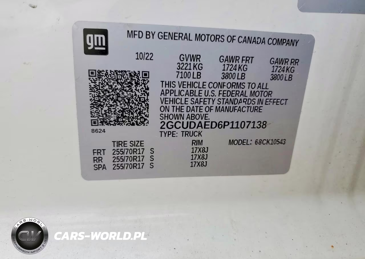 2023 Chevrolet Silverado K1500 VIN:2GCUDAED6P1107138 - 12