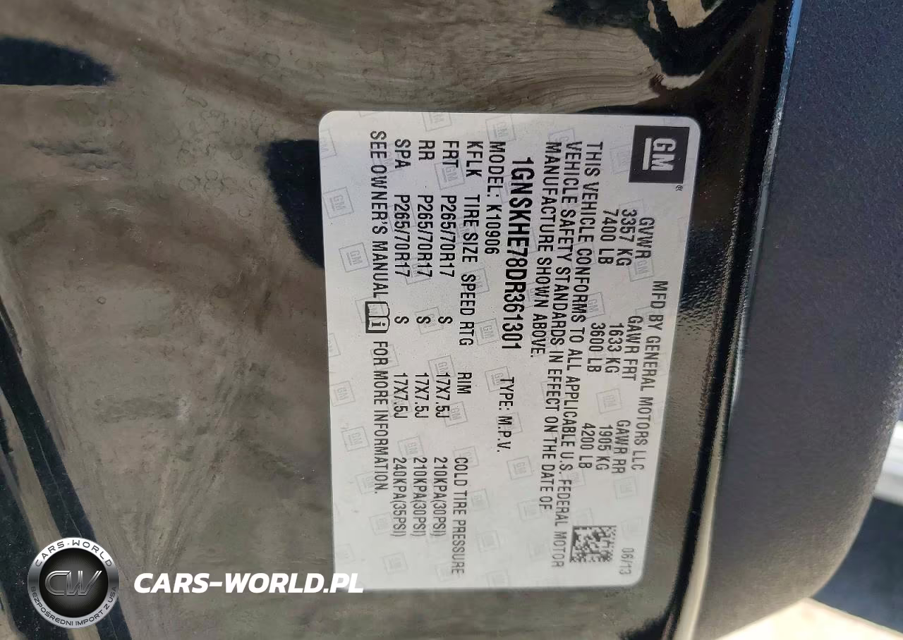 2013 Chevrolet Suburban K1500 Ls VIN:1GNSKHE78DR361301 - 13