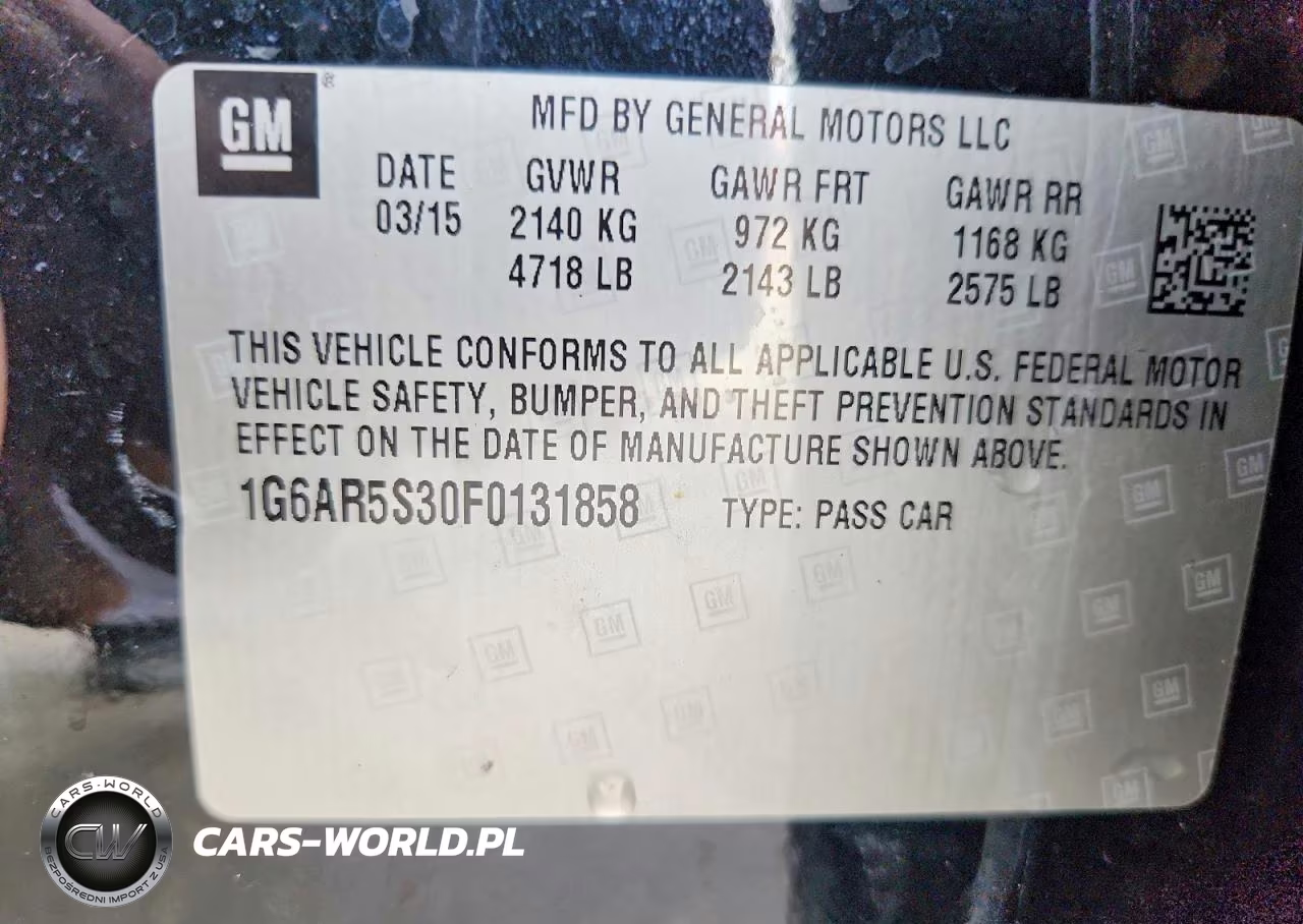 2015 Cadillac Cts Luxury Collection VIN:1G6AR5S30F0131858 - 12