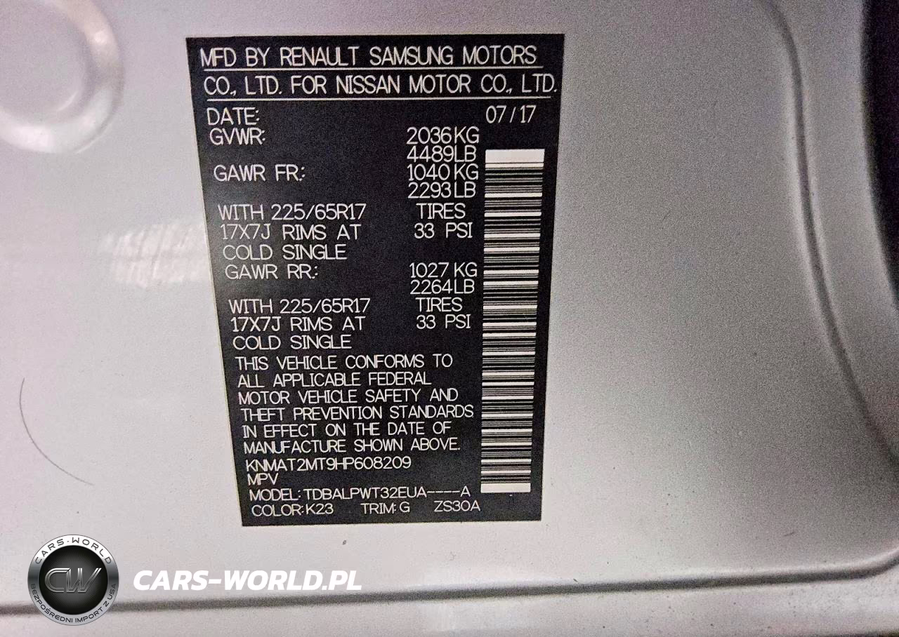 2017 Nissan Rogue S VIN:KNMAT2MT9HP608209 - 13