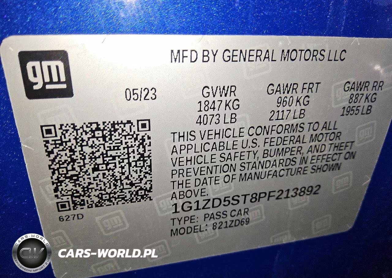 2023 Chevrolet Malibu Lt VIN:1G1ZD5ST8PF213892 - 12
