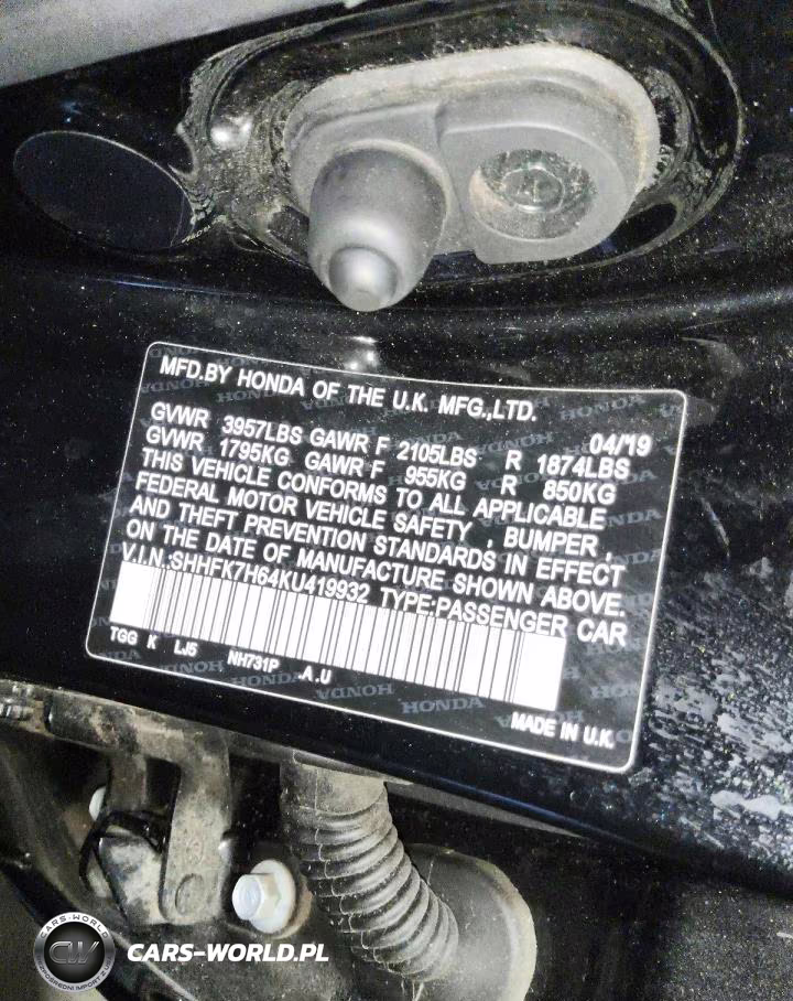 2019 Honda Civic Ex VIN:SHHFK7H64KU419932 - 12