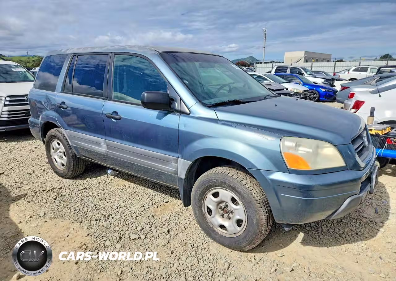 2005 Honda Pilot Lx VIN:2HKYF18145H557606 - 4