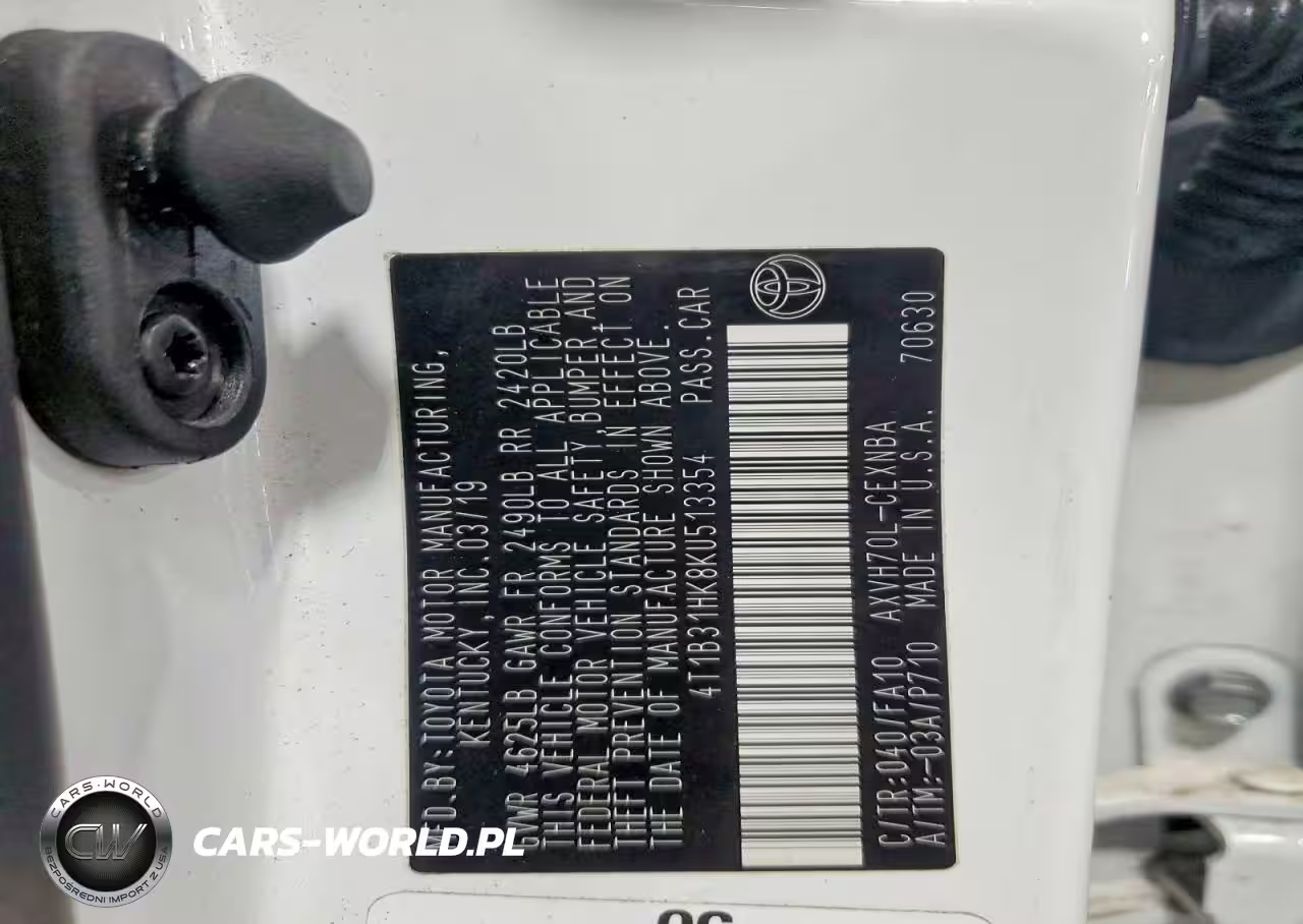 2019 Toyota Camry Hybrid Le VIN:4T1B31HK8KU513354 - 12