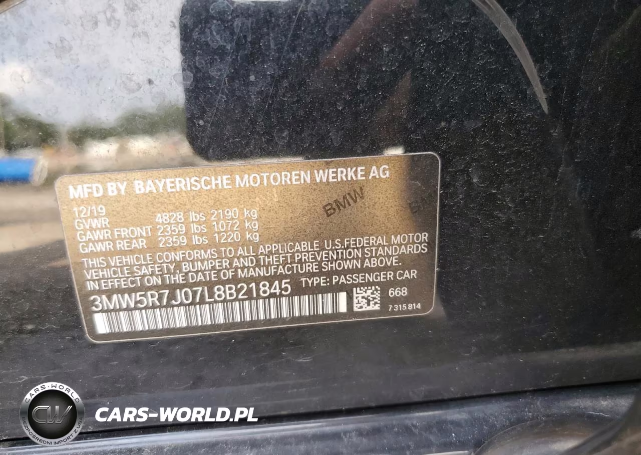 2020 BMW 330Xi VIN:3MW5R7J07L8B21845 - 12