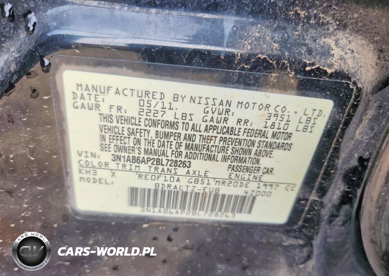 2011 Nissan Sentra 2.0-2.0S-Sr-2.0Sl VIN:3N1AB6AP2BL728263 - 13