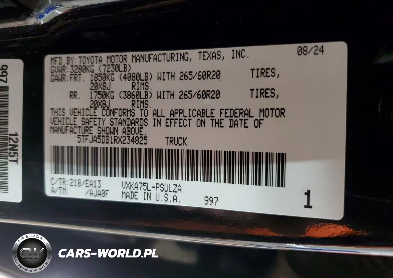 2024 Toyota Tundra Limited VIN:5TFJA5DB1RX234825 - 12