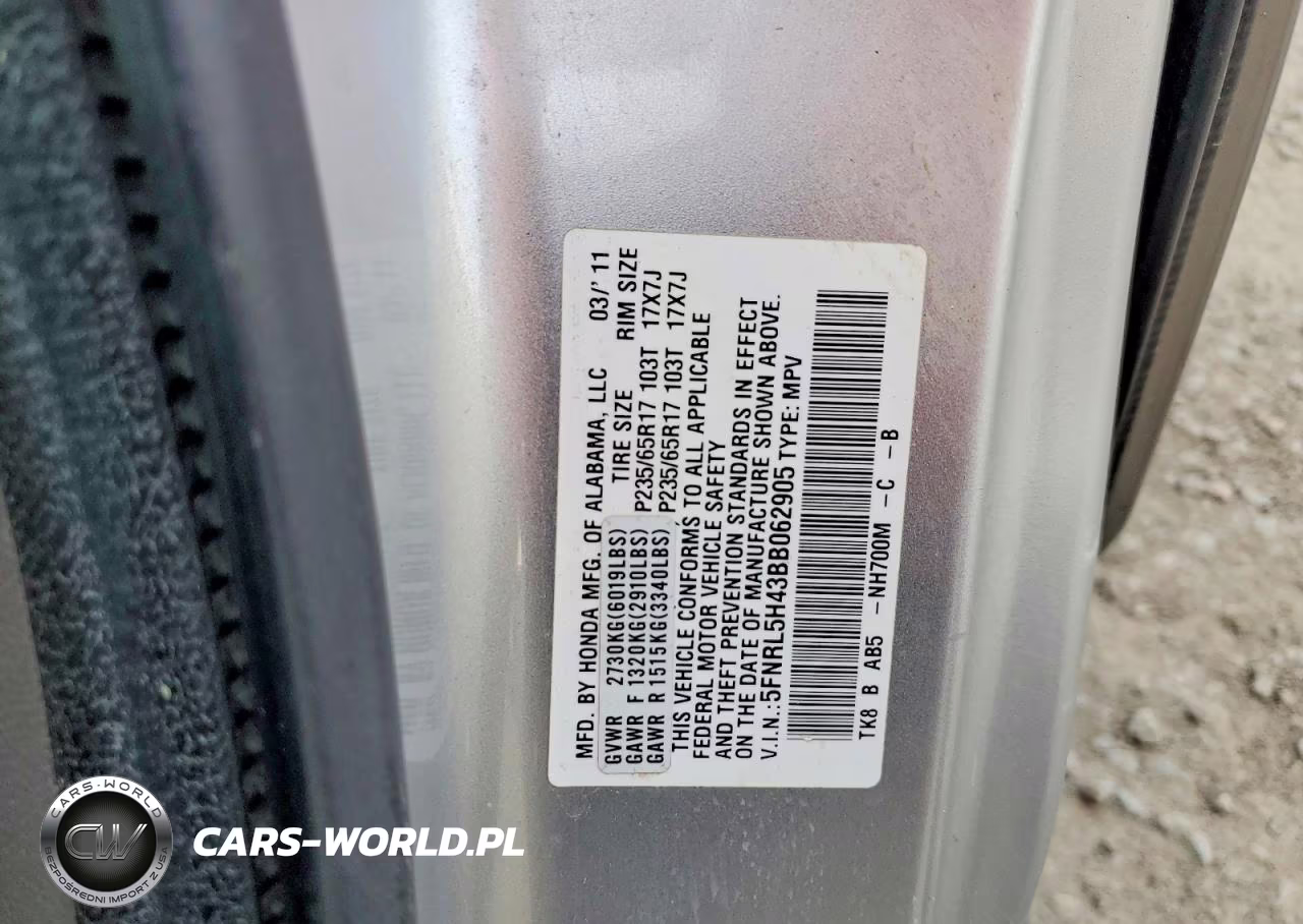 2011 Honda Odyssey Ex VIN:5FNRL5H43BB062905 - 13